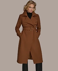 Donna Karan New York Women's Belted Notched-Collar Trench Coat