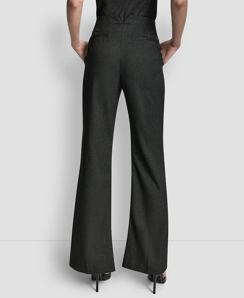Dkny Women's Fit and Flare Mid Rise Trousers