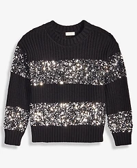 On 34th Women's Sequin Stripe Crewneck Sweater, Macy's Exclusive
