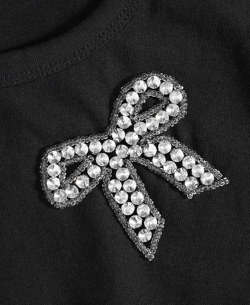 On 34th Women's Knit Rhinestone Bow T-Shirt, Macy's Exclusive