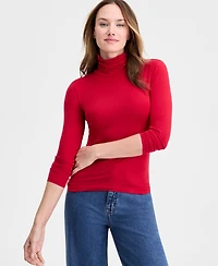 On 34th Women's Modal Long Sleeve Turtleneck, Created for Macy's