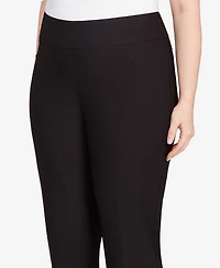 Ruby Rd. Plus Smooth Silky Tech Knit Ankle Pants