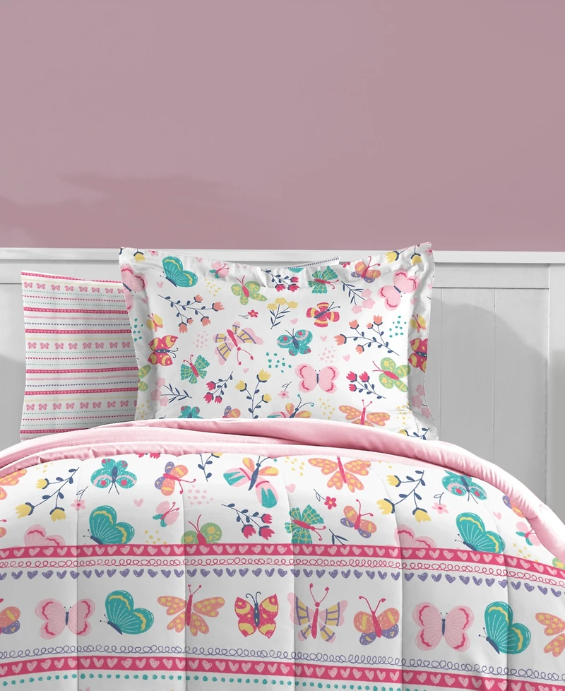 Dream Factory Butterfly Garden -Pc. Comforter Set