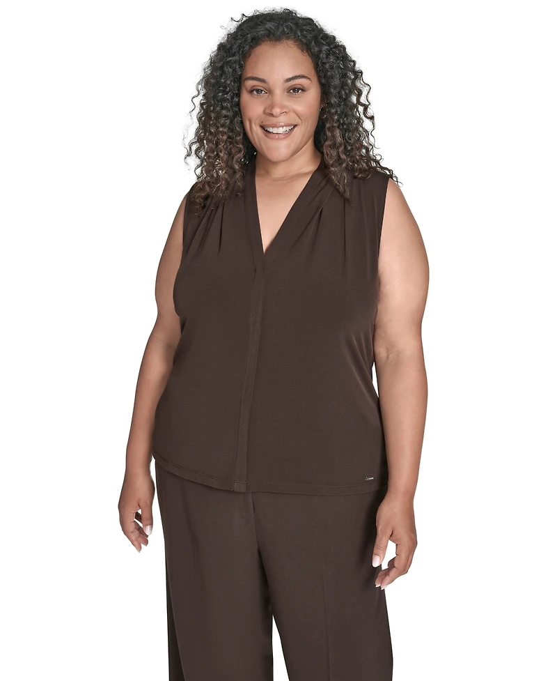 Calvin Klein Plus V-Neck Camisole Top