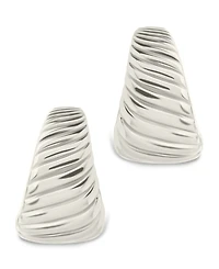 Sterling Forever Beth Twisted Croissant Ear Cuff Earrings