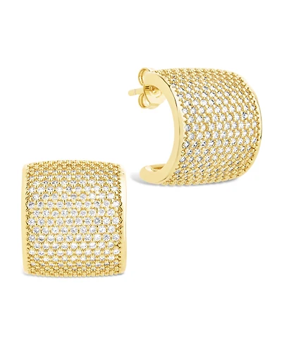 Sterling Forever Simone Cubic Zirconia Stud Earrings
