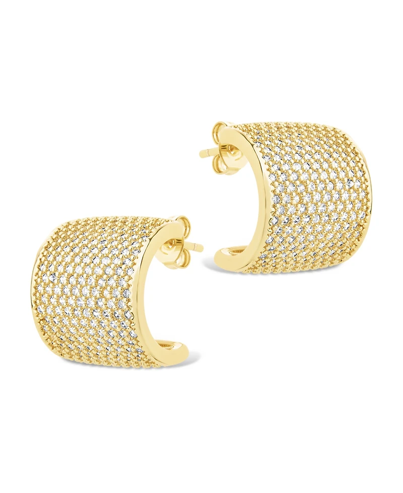 Sterling Forever Simone Cubic Zirconia Stud Earrings