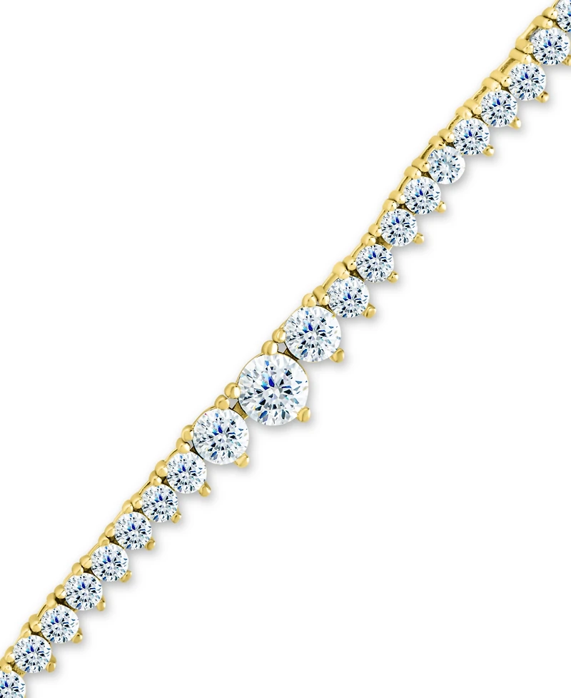 Sterling Forever Tatum Cubic Zirconia Tennis Bracelet