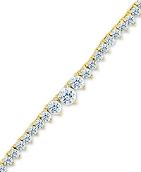 Sterling Forever Tatum Cubic Zirconia Tennis Bracelet
