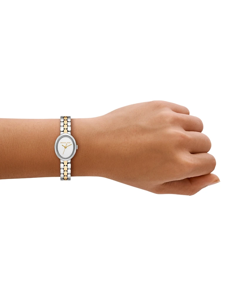 Michael Kors Women's Maude Three-Hand Two-Tone Stainless Steel Watch, 21mm
