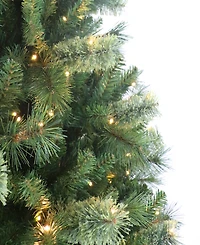 Puleo 9' Pre-Lit Artificial Teton Pine Tree with Led Lights