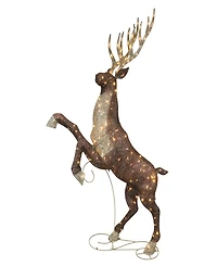 Puleo 72" Pre-Lit Outdoor Elk with Warm White Twinkling Led Lights