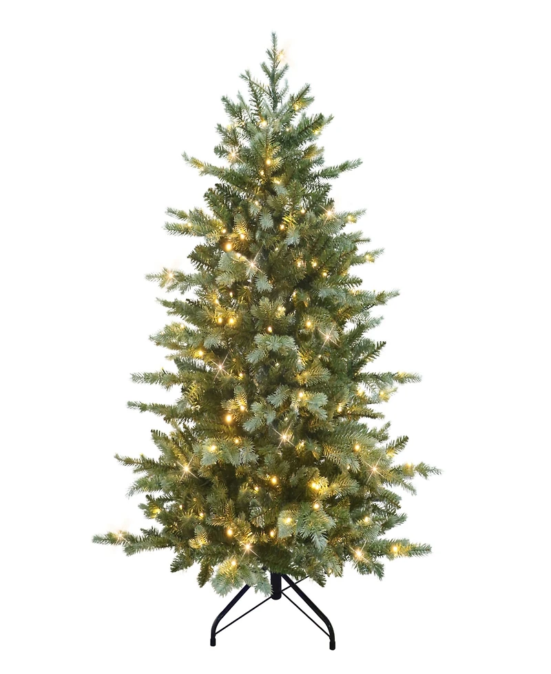 Puleo 4.5' Pre-Lit Linden Fir Artificial Tree