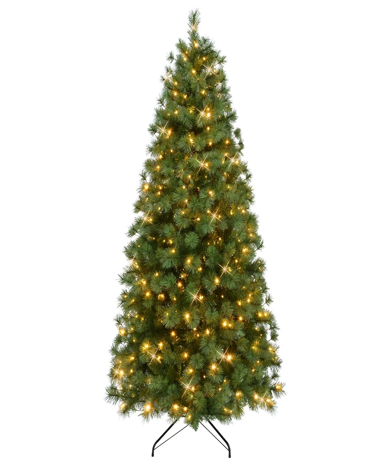 Puleo 7.5' Pre-Lit Artificial Colorado Pine Christmas Tree with Dual Function Led Lights