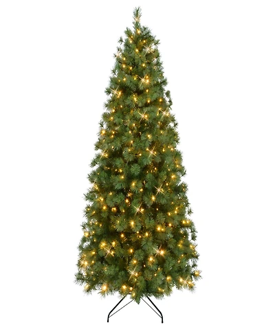 Puleo 7.5' Pre-Lit Artificial Colorado Pine Christmas Tree with Dual Function Led Lights