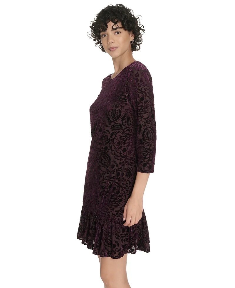Tommy Hilfiger Petite Burnout Shift Dress