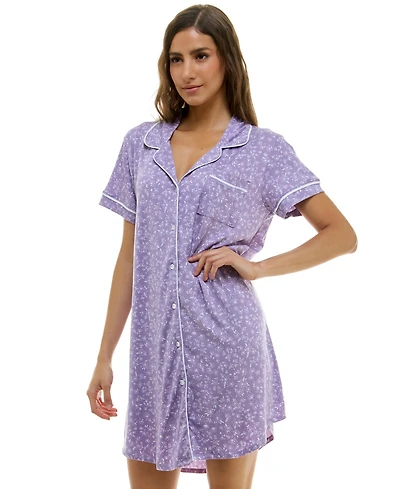 Derek Heart Women's Printed Sleepshirt