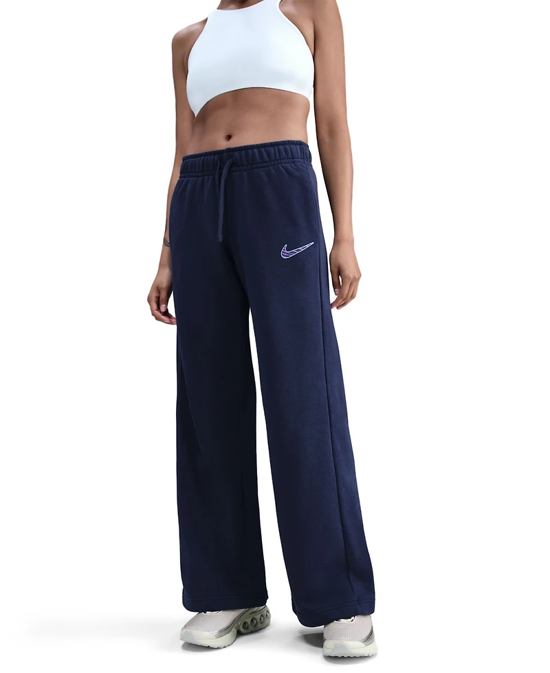 Nike Sportswear Women's Mid-Rise Wide Leg Sweatpants