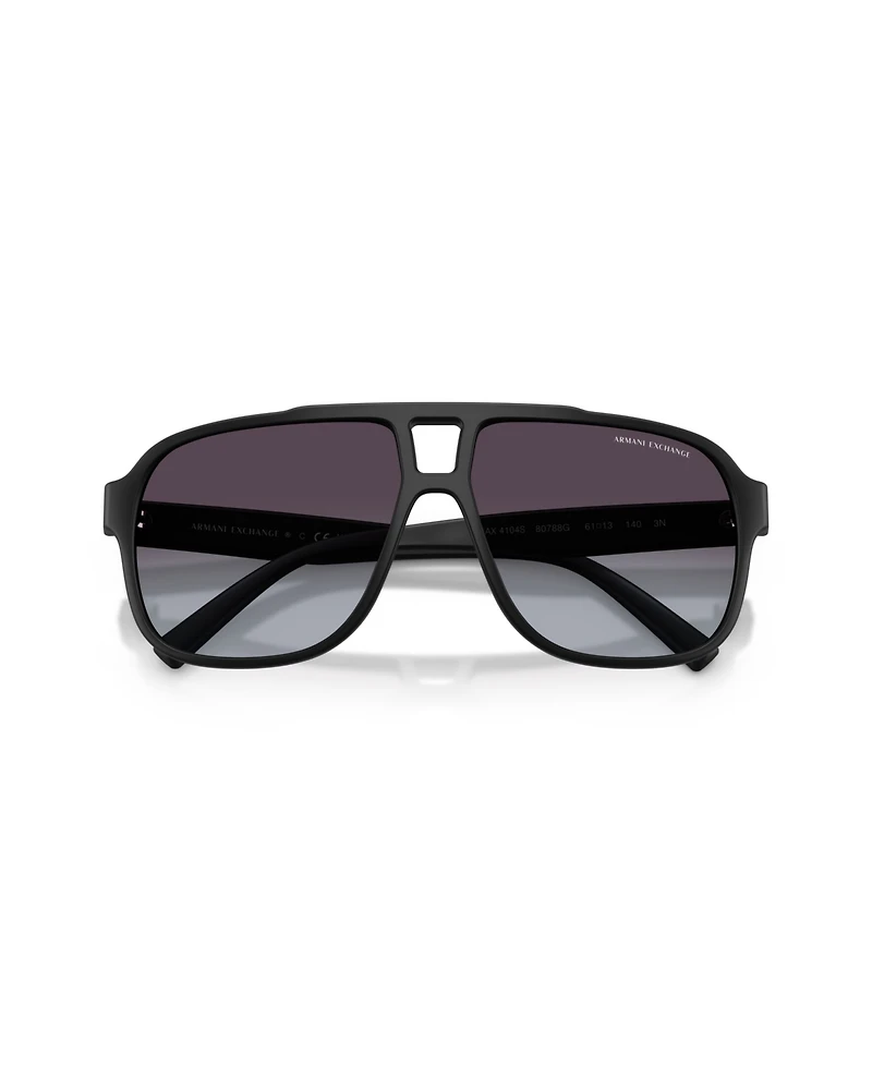 Armani Exchange Men's Rectangle Sunglasses, AX4104S