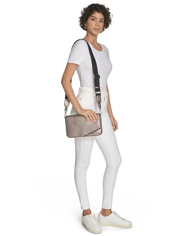 Calvin Klein Women's Ria Metallic Crossbody Bag