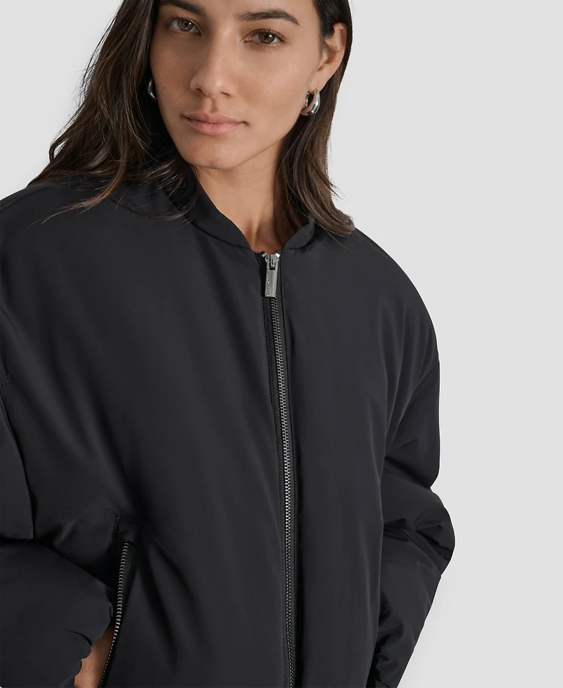 Dkny Jeans Women's Long Sleeve Bomber Jacket