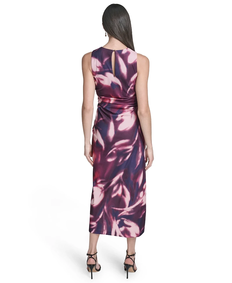 Vince Camuto Petite Printed Sleeveless Midi Dress