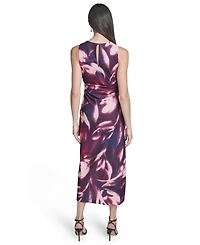 Vince Camuto Petite Printed Sleeveless Midi Dress