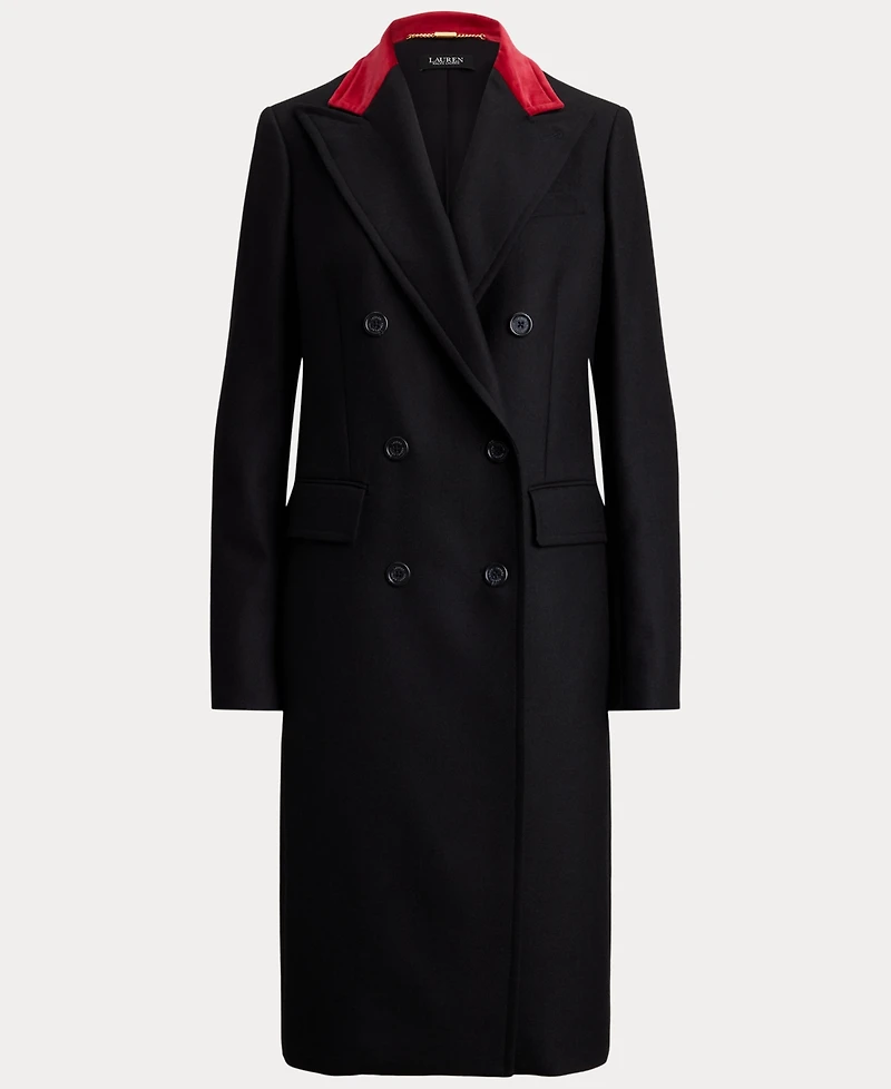 Lauren Ralph Women's Double Breasted Long Sleeve Coat