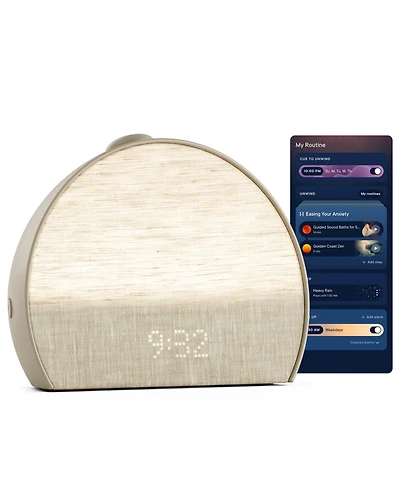 Hatch Restore 3 Sunrise Alarm Clock, Sound Machine, Smart Light (Putty) - White Noise, Screen-Free Sleep Routine