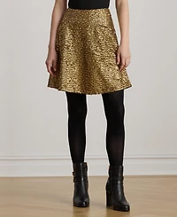 Lauren Ralph Women's Sequin Detail A-Line Skirt