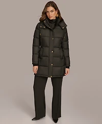 Donna Karan New York Women's Hooded Puffer Coat