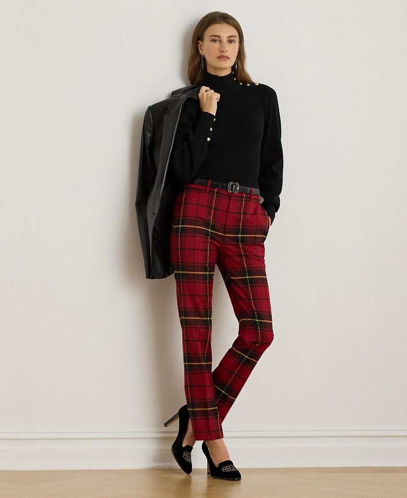 Lauren Ralph Lauren Women's Plaid Cropped Pants