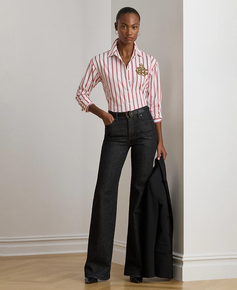 Lauren Ralph Lauren Women's Relaxed Fit Striped Shirt