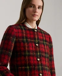 Lauren Ralph Women's Plaid Long Sleeve Jacket