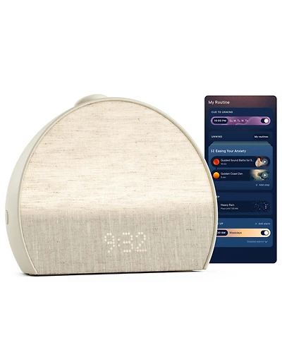 Hatch Restore 3 Sunrise Alarm Clock, Sound Machine, Smart Light (Putty) - White Noise, Screen-Free Sleep Routine