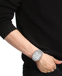 Lacoste Men's Silver Tone Stainless Steel Bracelet Watch, 39mm