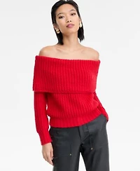 I.N.C. International Concepts Womens Lofty Off The Shoulder Sweater P Xs Xxl Macys Exclusive