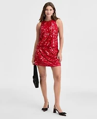 On 34th Womens Sequin Sleeveless Top Sequin Mini Skirt Macys Exclusive