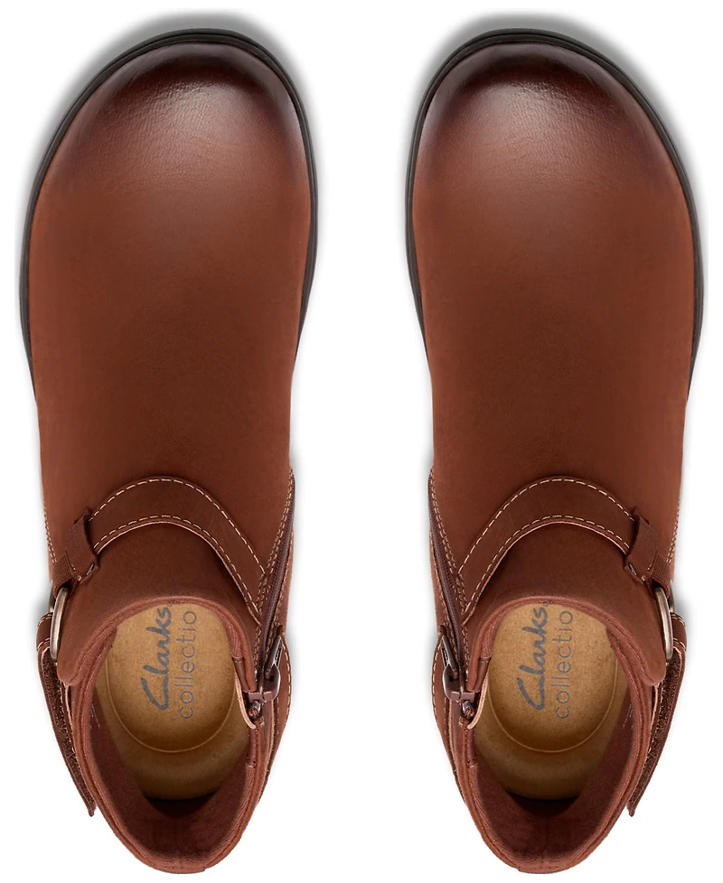 Clarks Collection Women's Carleigh Drift Wedge Booties