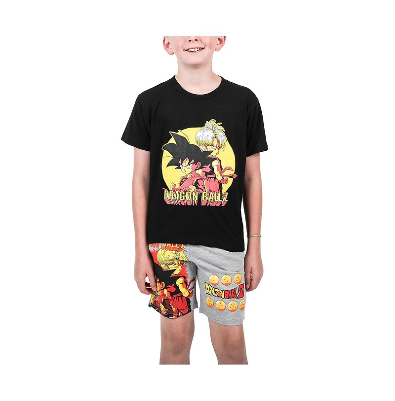 Dragon Ball Z Boys Anime Heroes Graphic Tee And Shorts Set