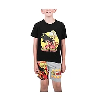 Dragon Ball Z Boys Anime Heroes Graphic Tee And Shorts Set