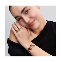 Pandora Disney Beauty and the Beast Enchanted Rose Snake Chain Bracelet