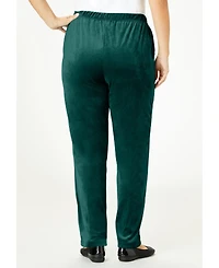 Woman Within Plus Velour Pant