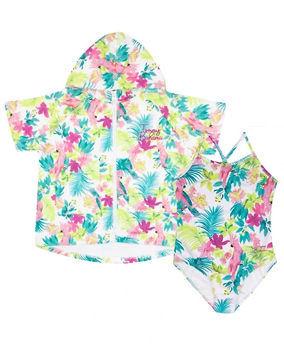 Tommy Bahama Big Girls Cover-Up and Swimsuit Set