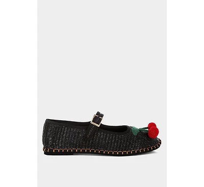 Brunch Date Cherry Accent Mary Jane Flats Women