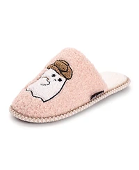 Muk Luks Women's Novelty Punch Needle Fall Scuff Slipper