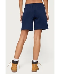 Edikted Women's Contrast Nylon Bermuda Shorts