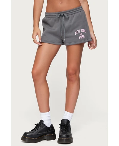 Edikted Women's Soho 76 Sweat Shorts