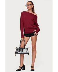 Edikted Women's Jagger Low Rise Denim Shorts
