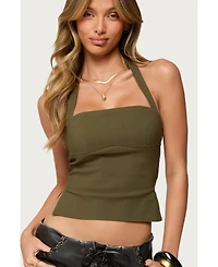 Edikted Womens Dara Halter Top